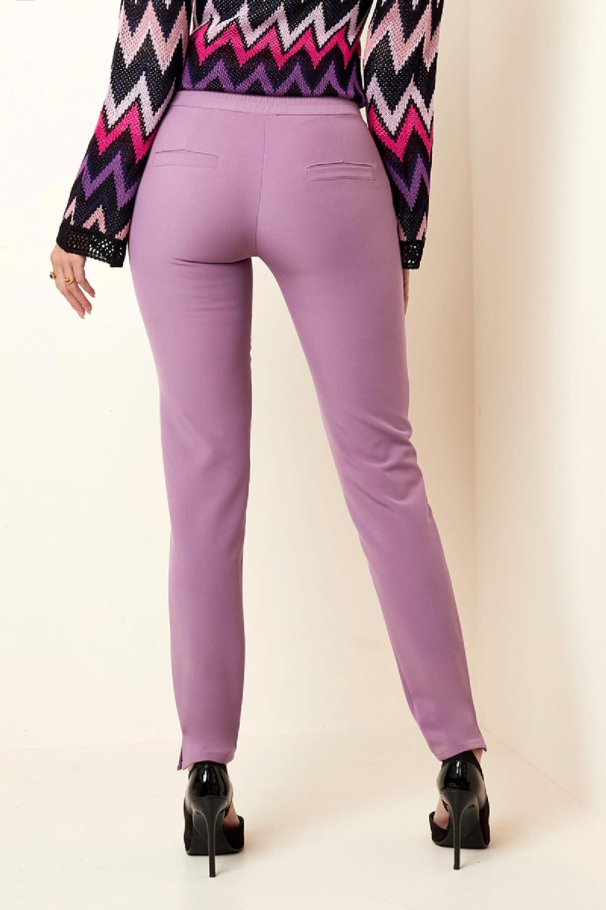 Slim fit pants Purple S h5 Picture6